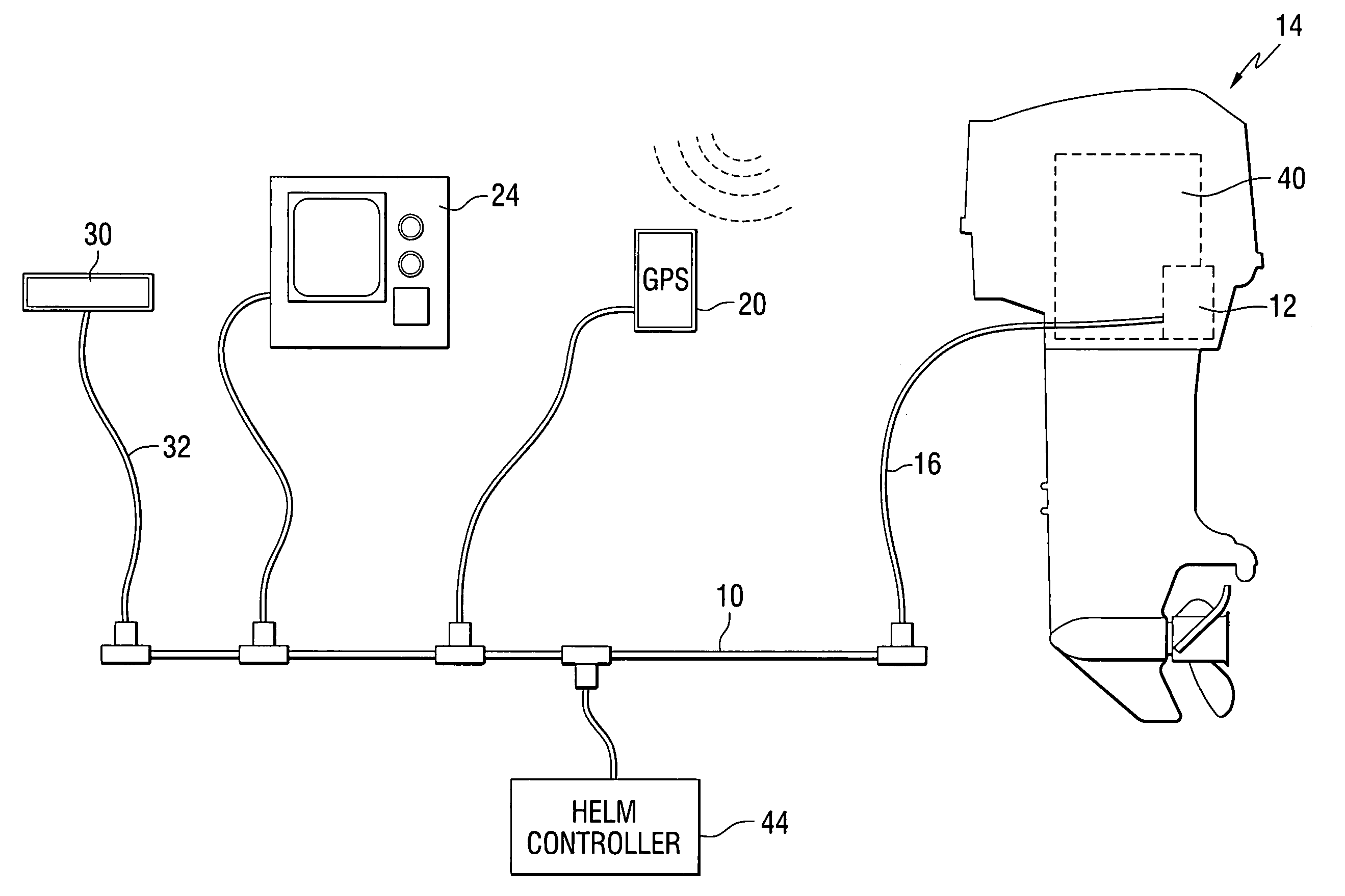 Security system for a marine vessel