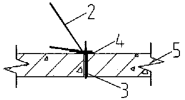 Fixing method for inclined struts of building wall and floor slab