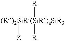 Silanes with hydrophilic groups, their synthesis and use as surfactants in aqueous media