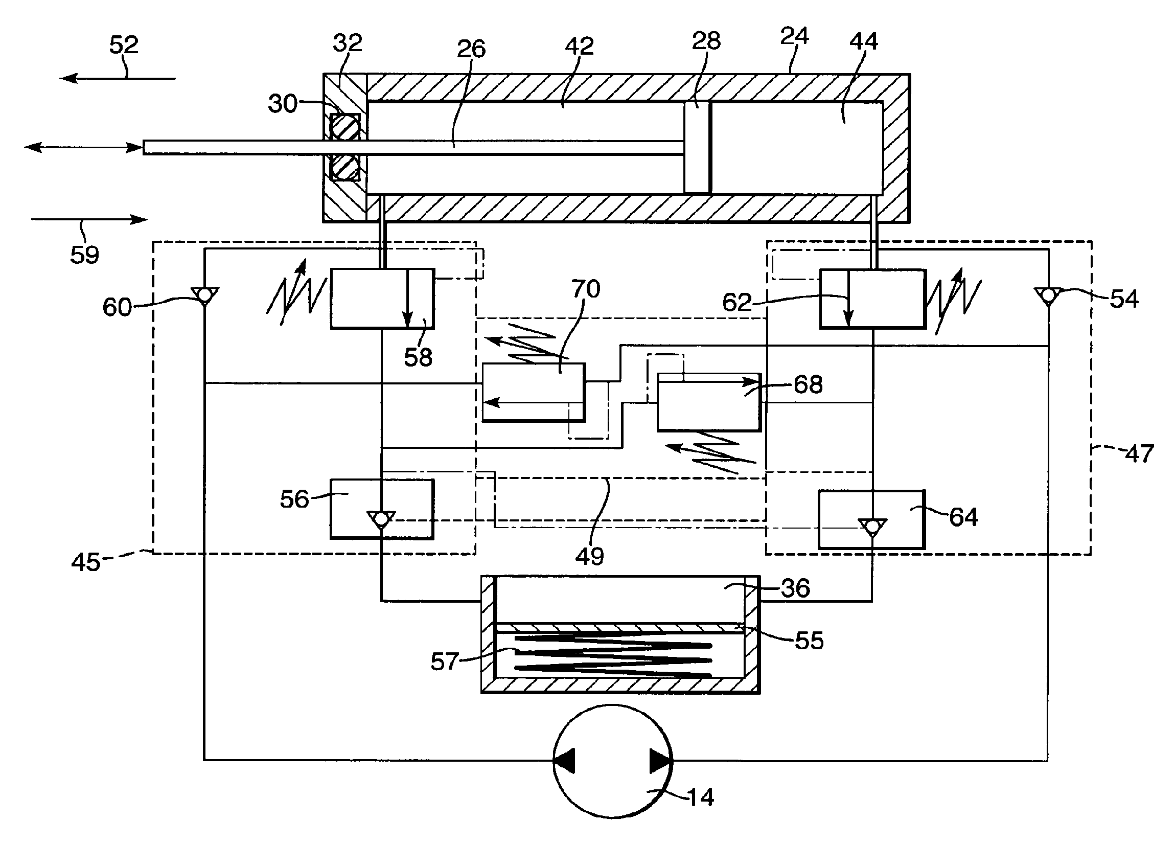 Apparatus and method for dual mode compact hydraulic system