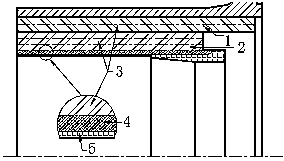 Composite heat insulation structure resistant to long-time ablation overload