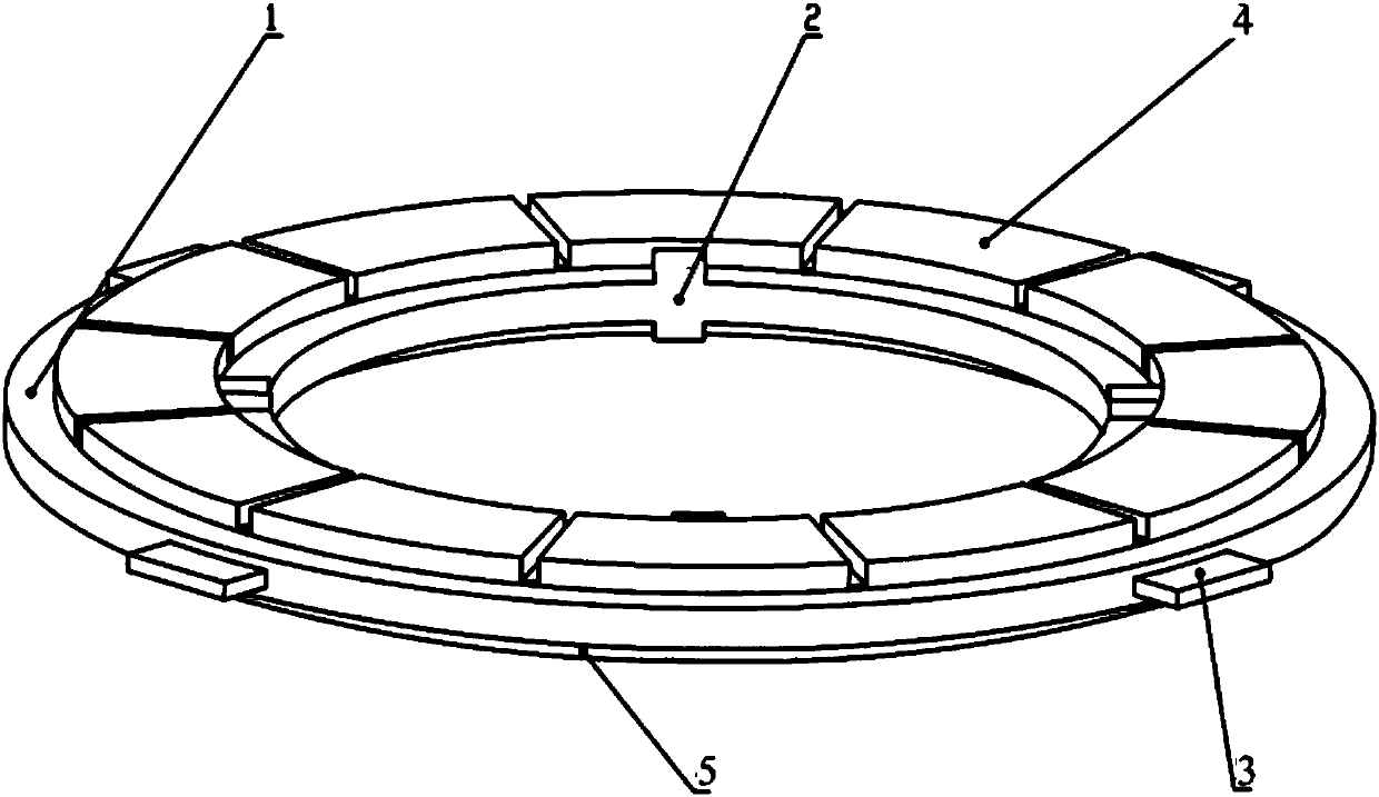 Three-degree-of-freedom spherical rotor ultrasonic motor stator base and excitation method thereof