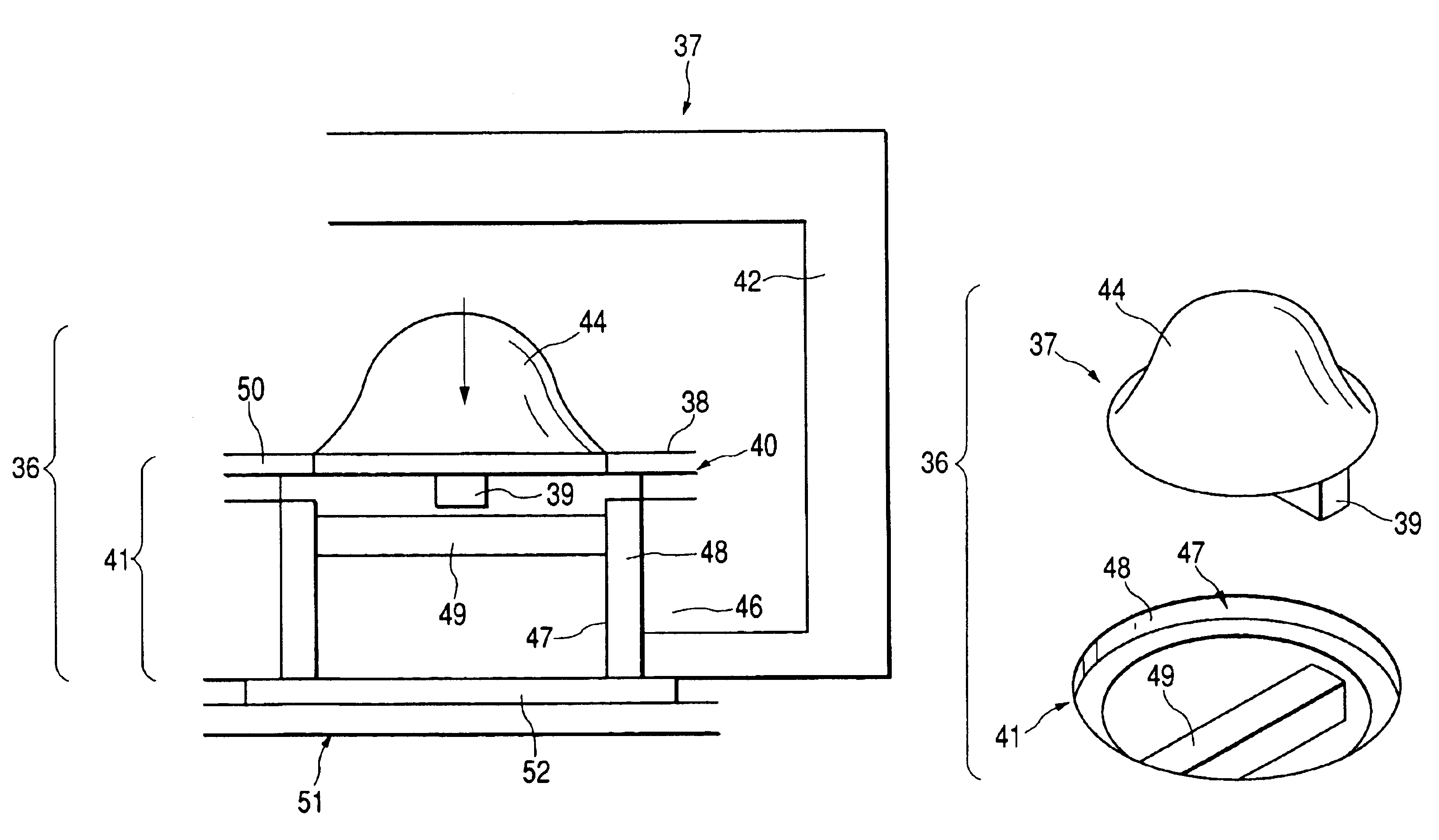 Detachable connector device