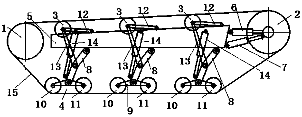 Crawler belt tensioning device