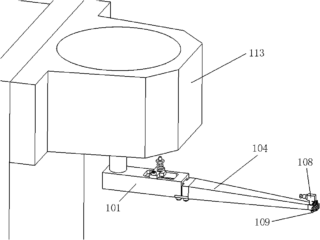 Pressure-adjustable mechanical arm