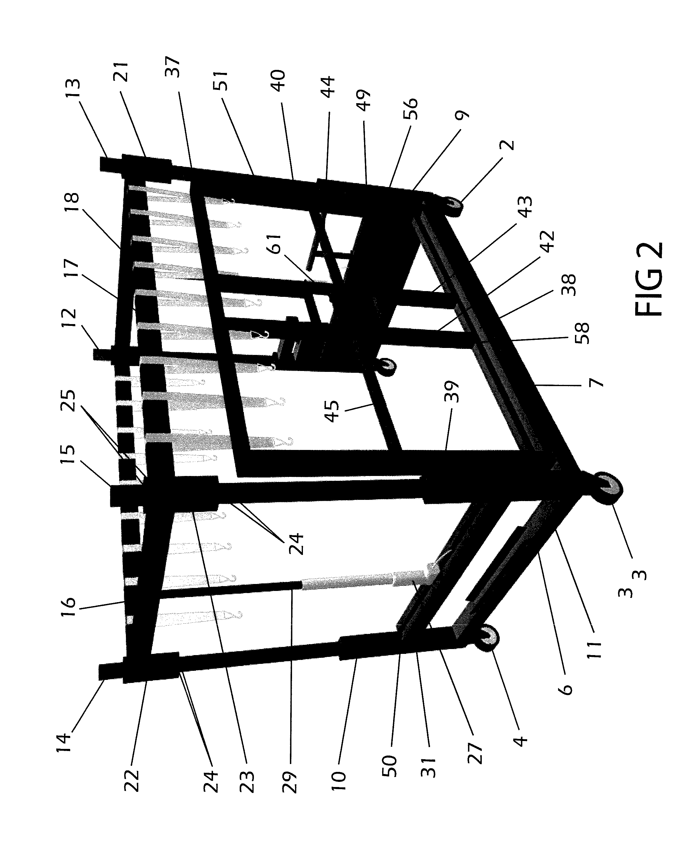 Intrahospital vehicle for transport and transfer of obese patients