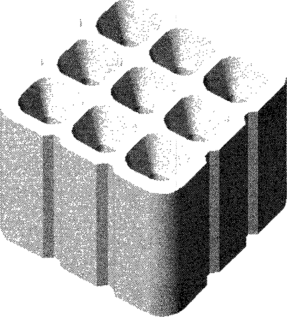 Easy-to-burn honeycomb briquet moulding block