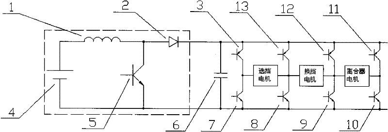 Electric automation transmission execution mechanism control circuit