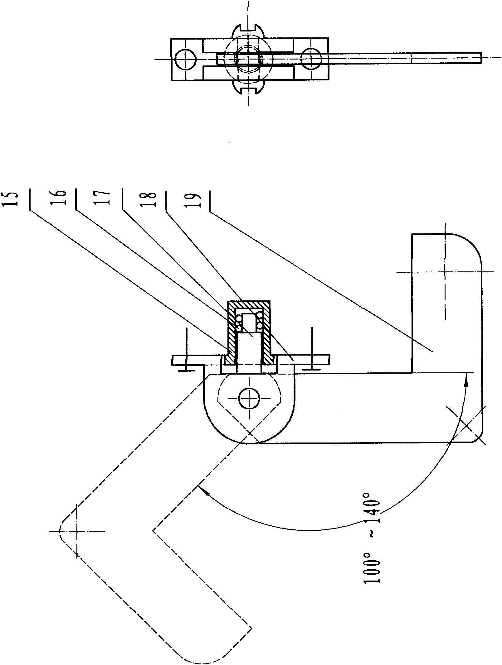 Mulberry leaf and stem cutting and pull-cutting harvest tool