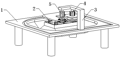 Grinding machine for automobile glass