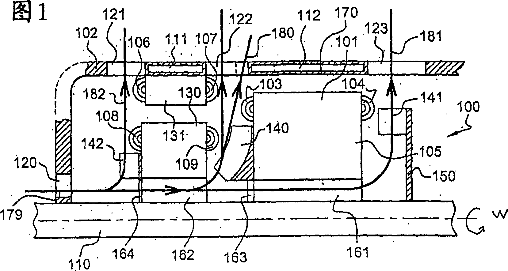 Electromagnetic retarder comprising means ensuring ventilation