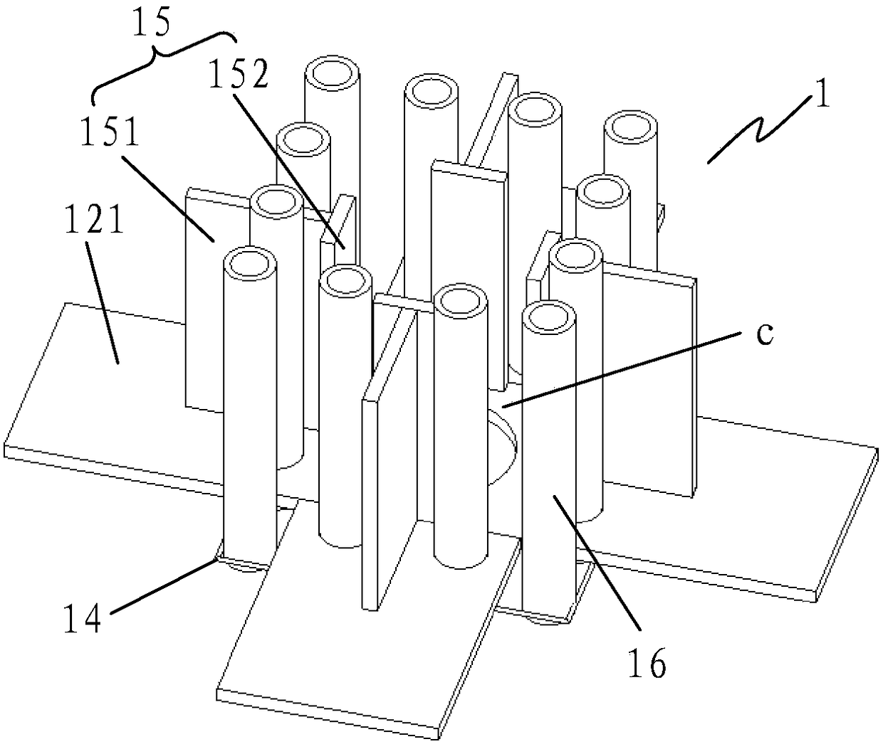 Prefabricated steel tube restrained energy dissipation connection node and construction method