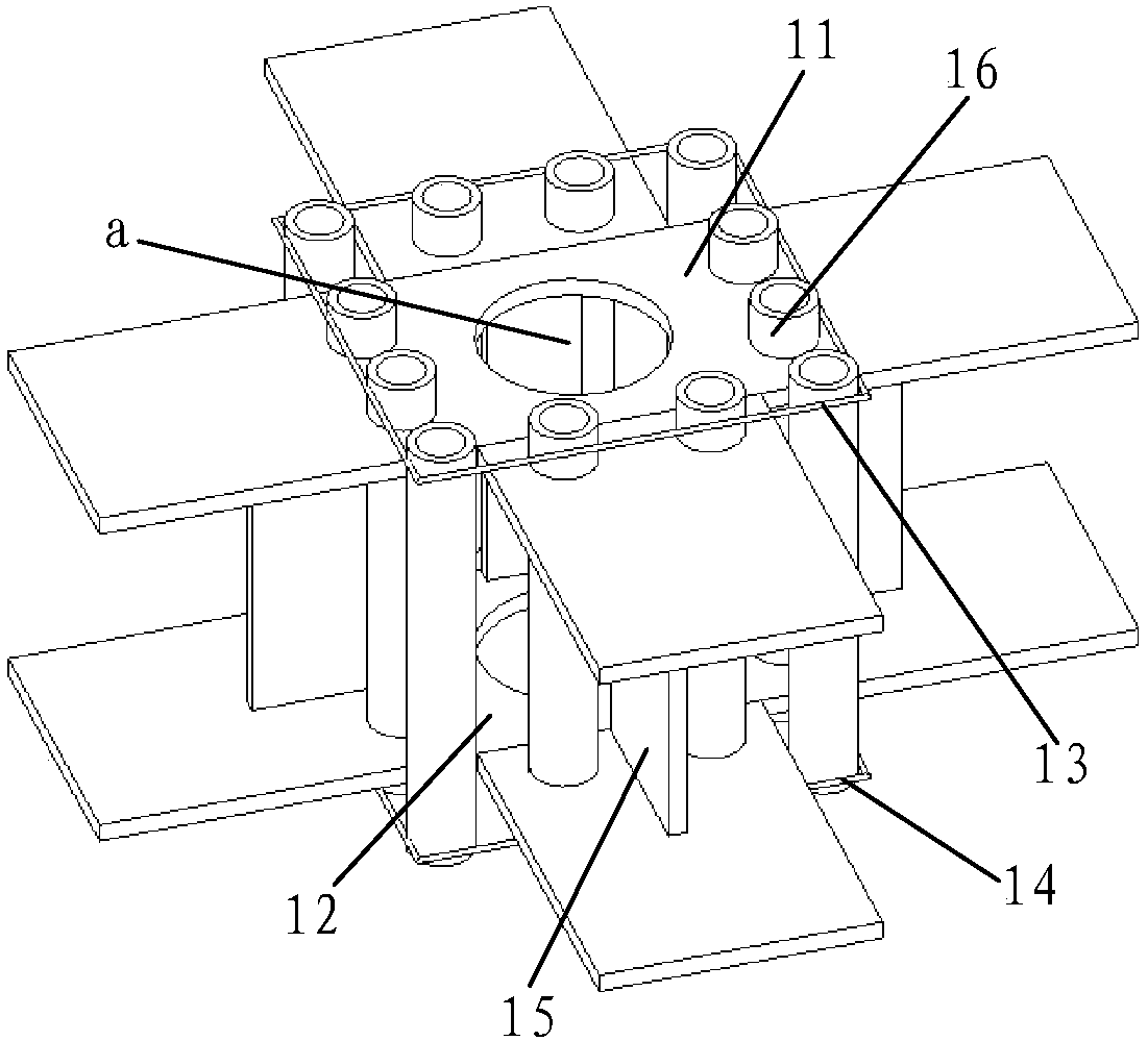 Prefabricated steel tube restrained energy dissipation connection node and construction method