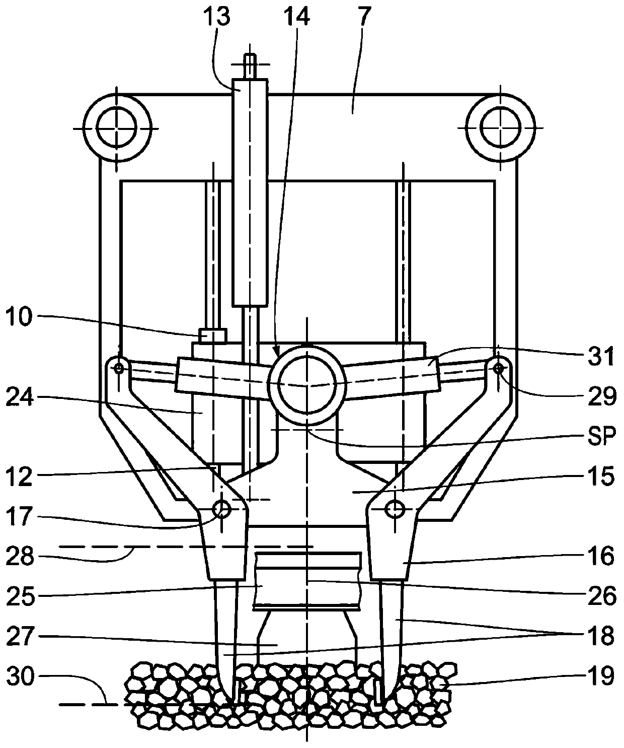 Method for operating tamping assembly of track construction machine, tamping device for compacting track bed, and track construction machine