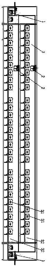 A batch loading device and a cell flexible forming line