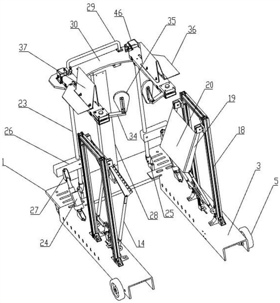 Anti-falling vehicle for helping aged