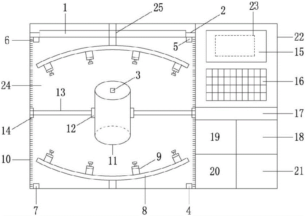 Instrument and method for measuring volume change of asphalt mixture test piece during induction heating