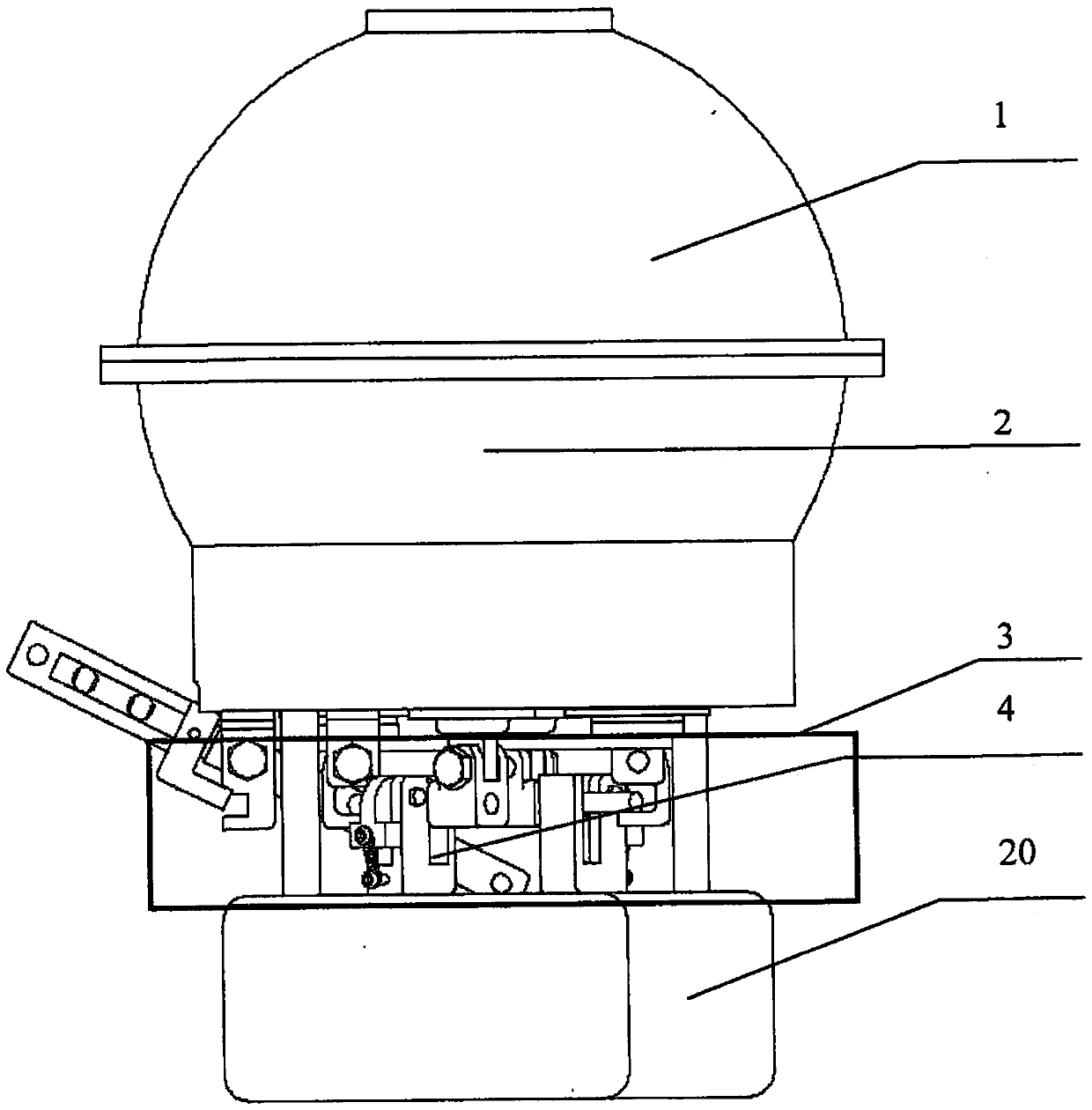 Underwater robot self-rescue device