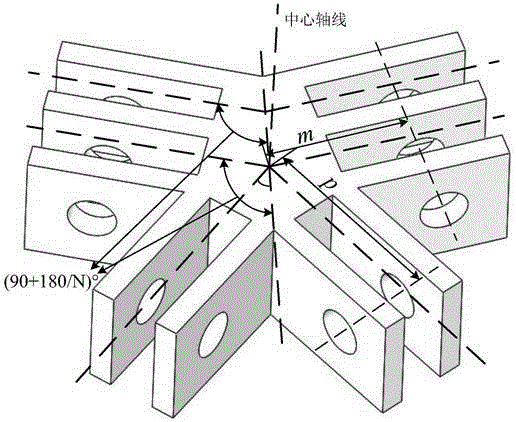 Over-constrained shear fork-type double-layer annular truss deployable antenna mechanism