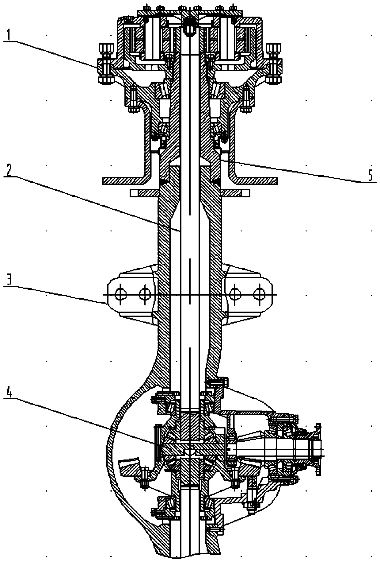 Heavy-load drive axle of 5-ton loader