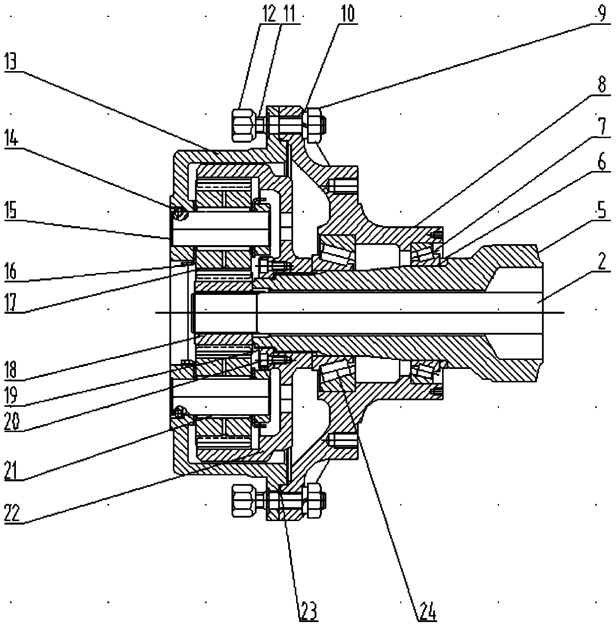 Heavy-load drive axle of 5-ton loader