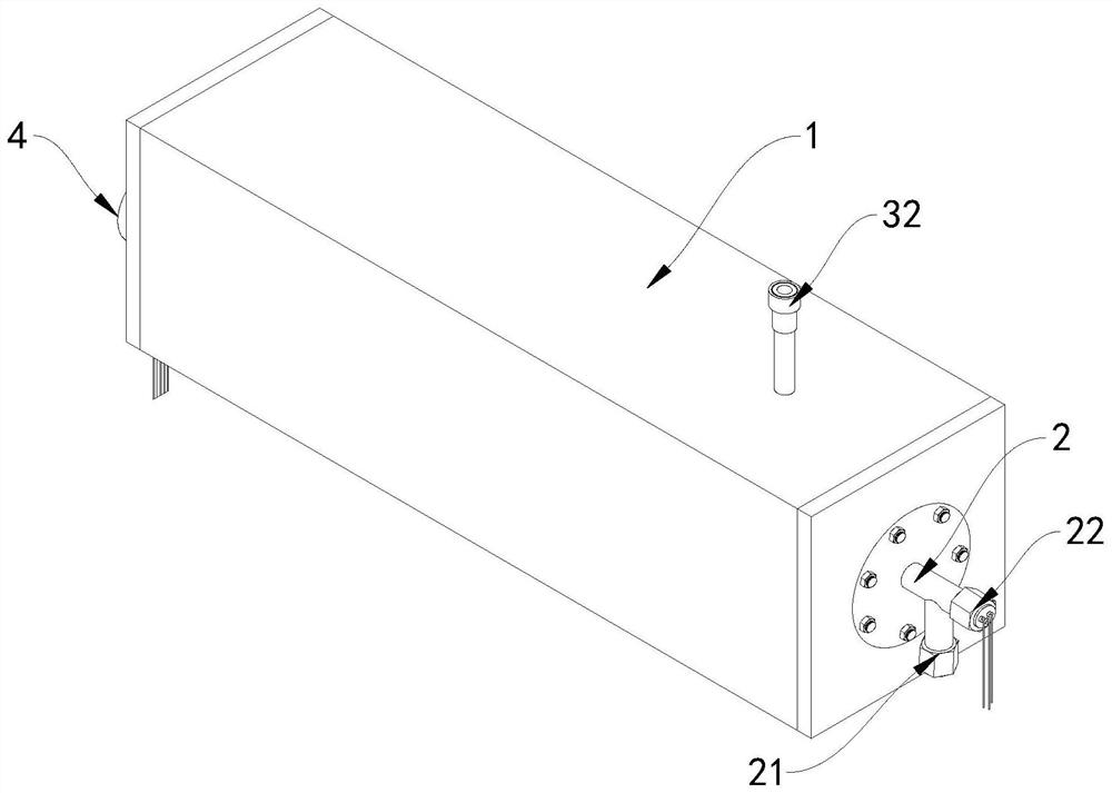 Pathogen zero-emission tail gas treatment device