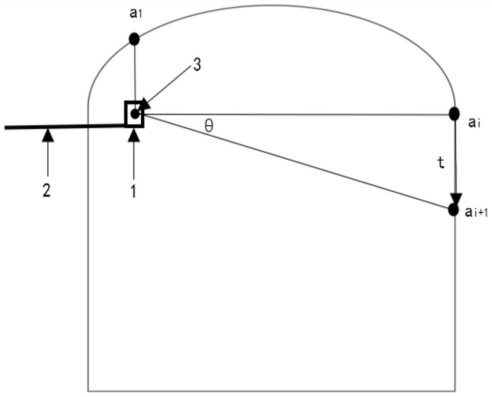 Roadway surface displacement deformation monitoring method based on laser ranging principle