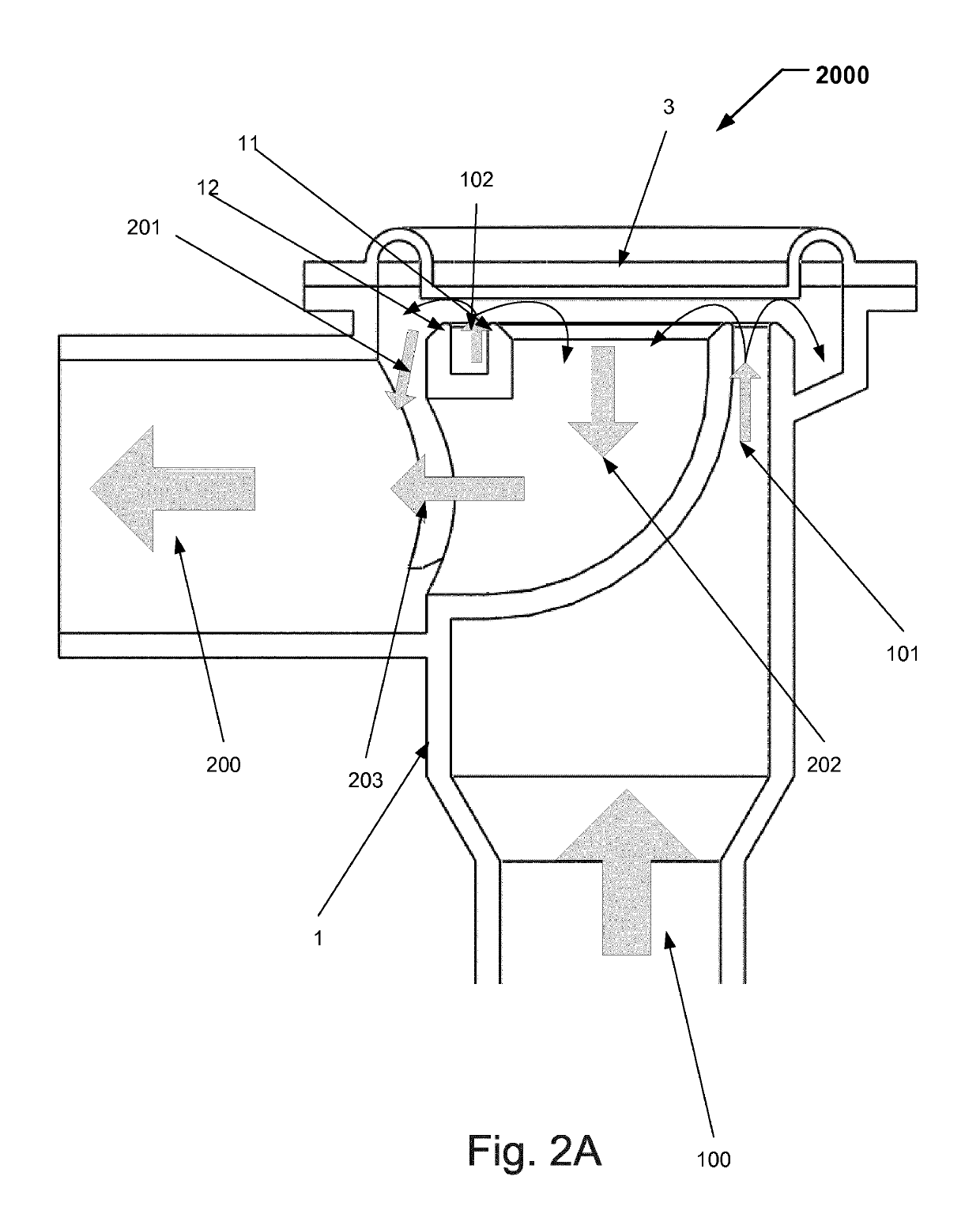 Valve for controlling a flow