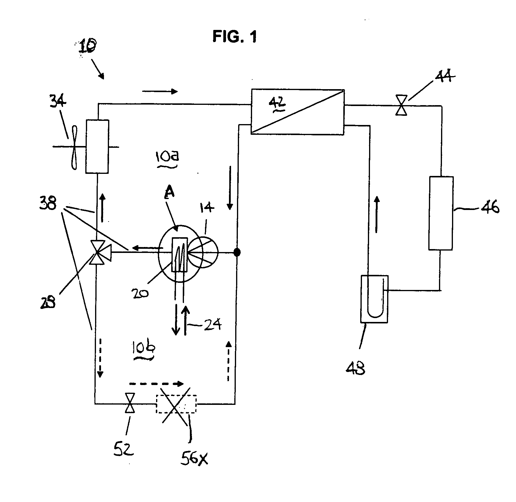 Compressor - heat exchanger combination for vehicle air conditioner