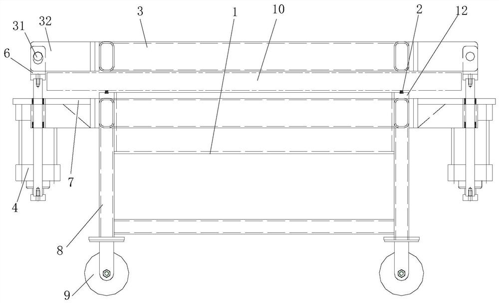 Train window sealing performance test system