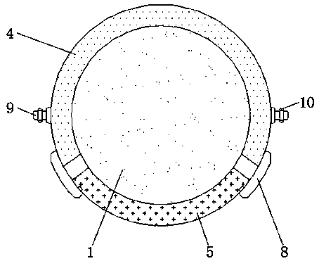 Safety early warning device for composite material rod tower