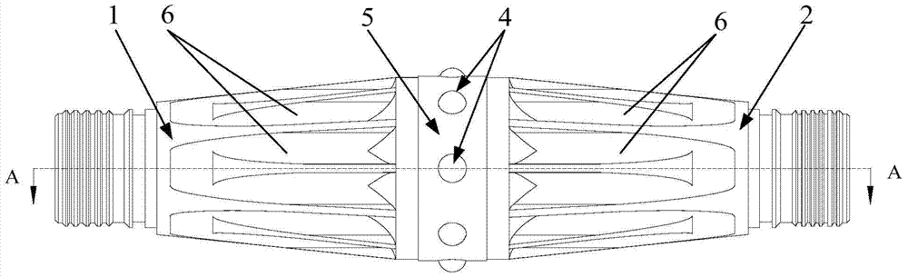 Diversion centralizer and petroleum instrument