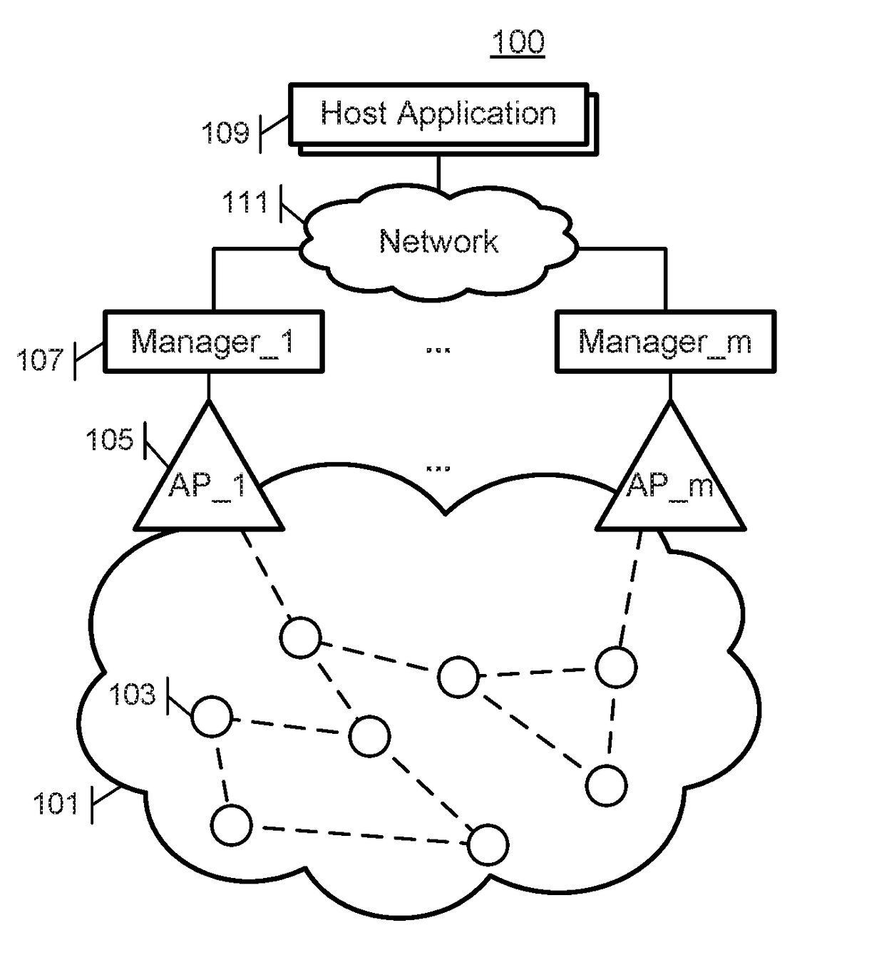 Disjoint security in wireless networks with multiple managers or access points