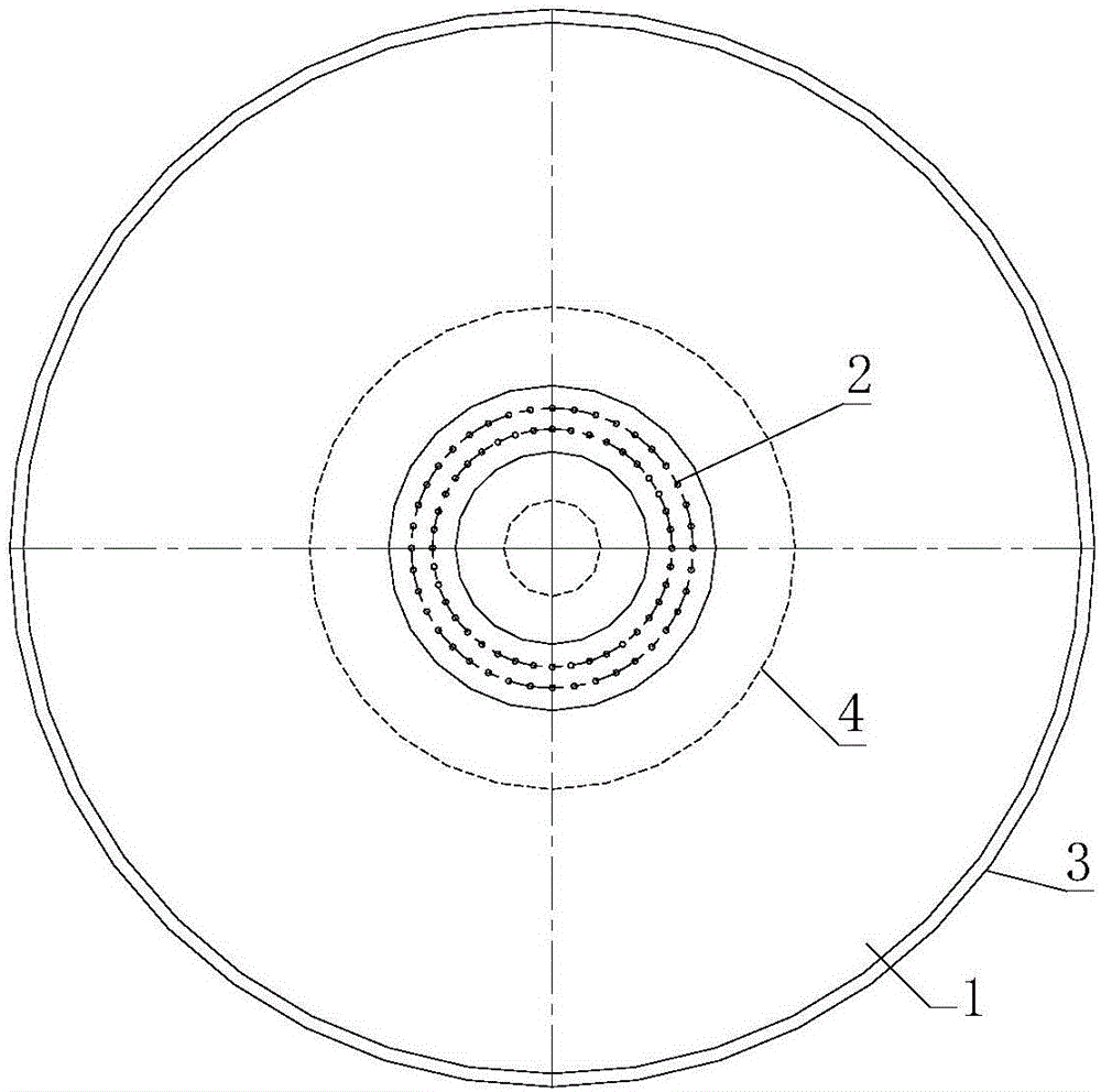 Hollow ground anchor cage base