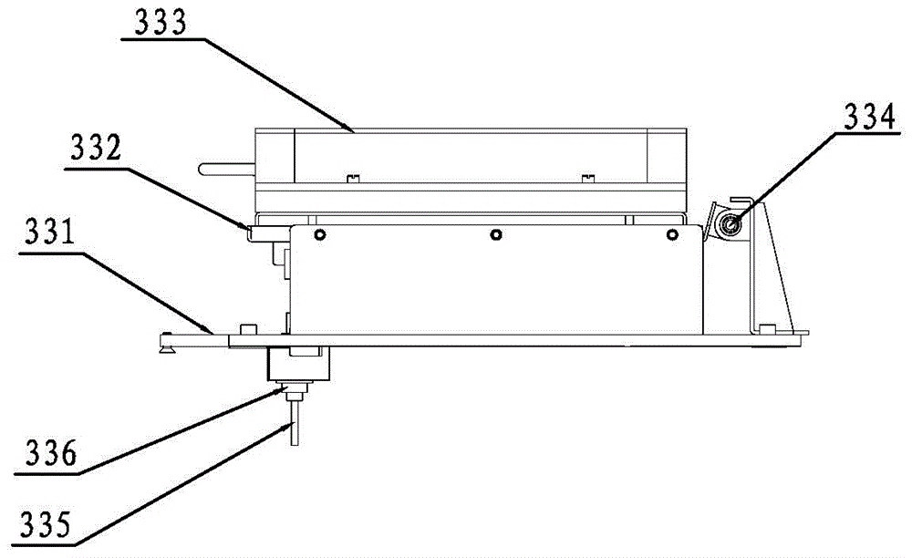 A kind of oblique drawing component for 3d printing device