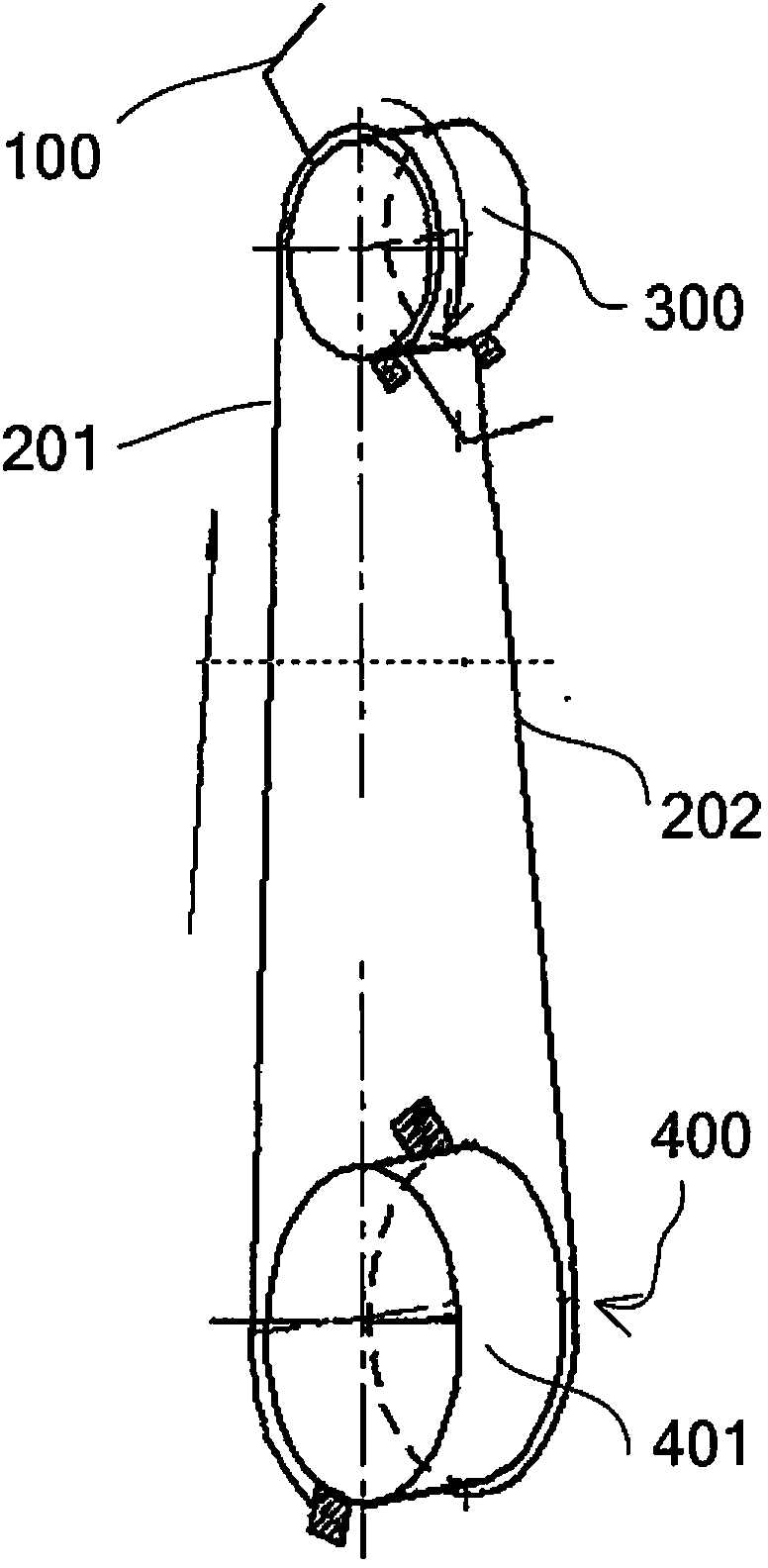 Airplane steering wheel force detecting device suitable for wire rope transmission