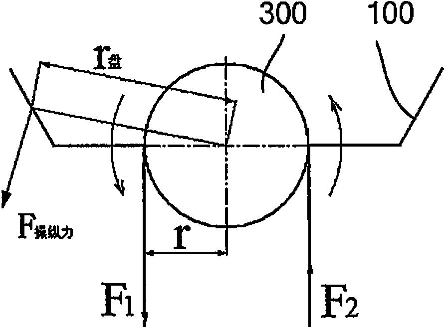 Airplane steering wheel force detecting device suitable for wire rope transmission