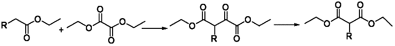 Method for preparing alpha-replacing malonic acid diacetoxyiodo derivative