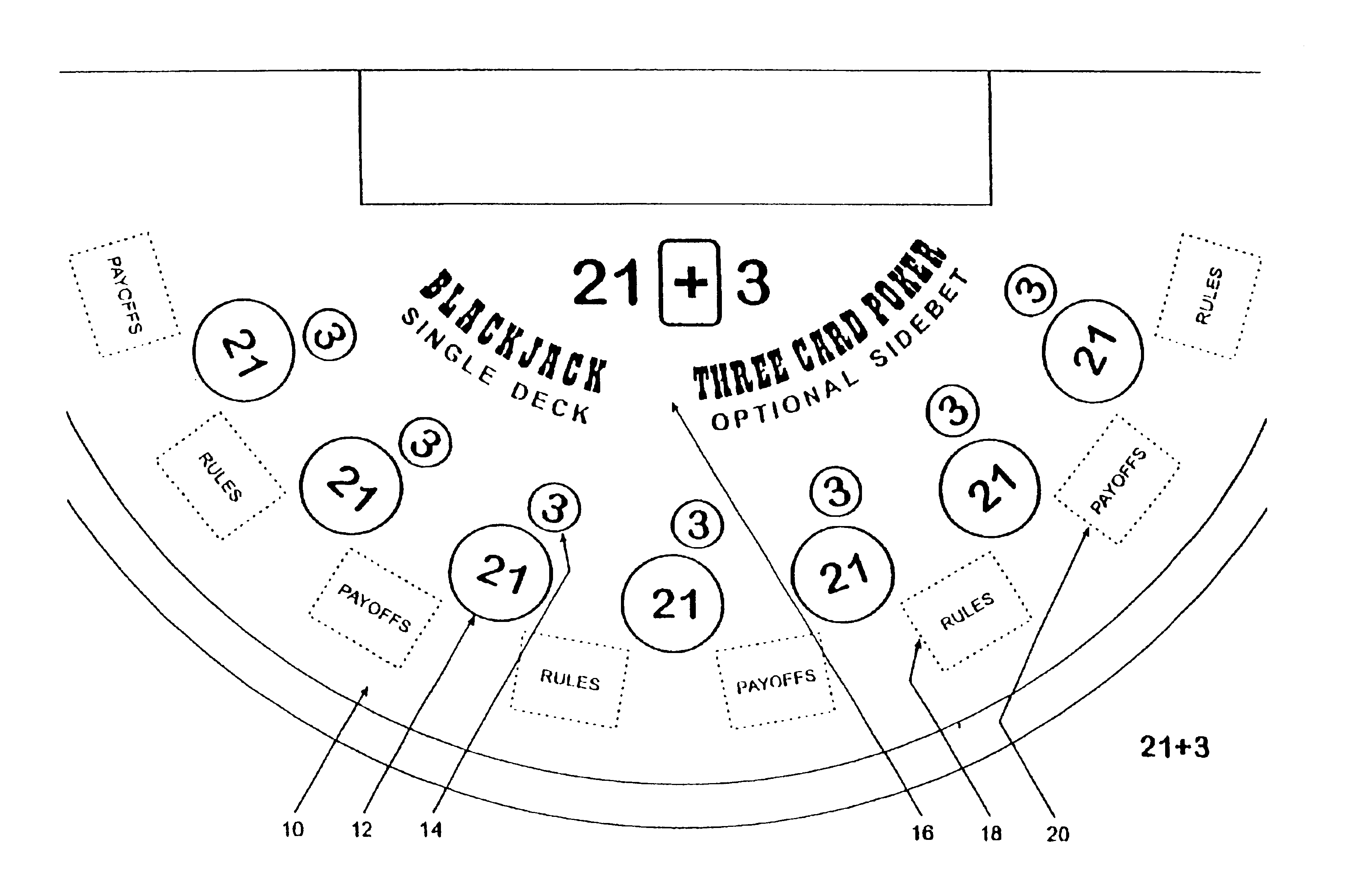 Composite payout for casino game