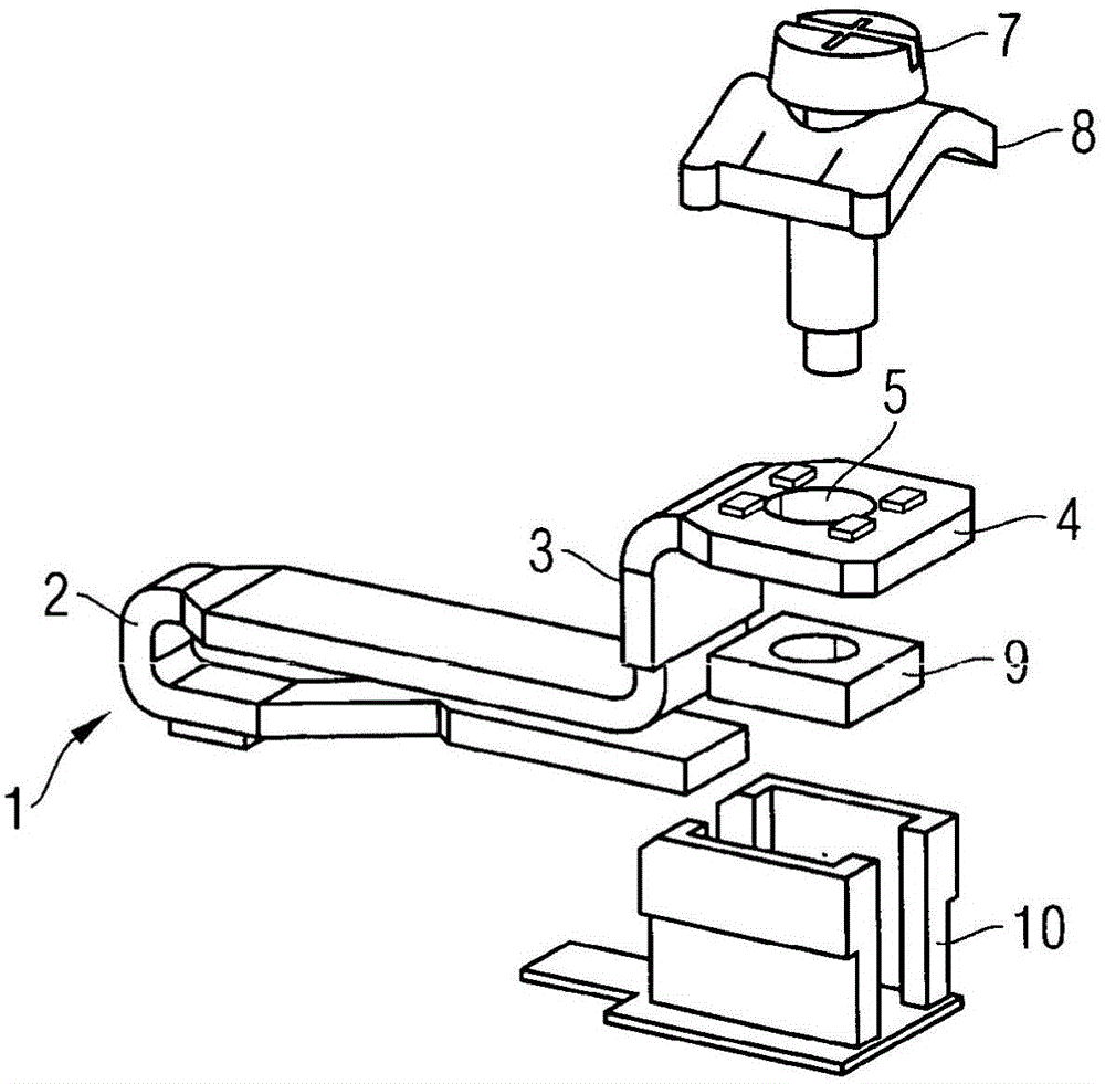 Connecting elements for switching devices