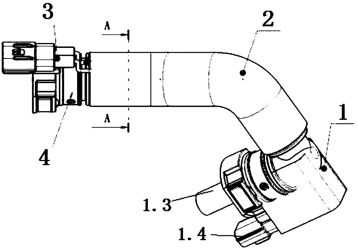 Examination heating device for crank case breather pipe, breather pipe, ventilating system and automobile