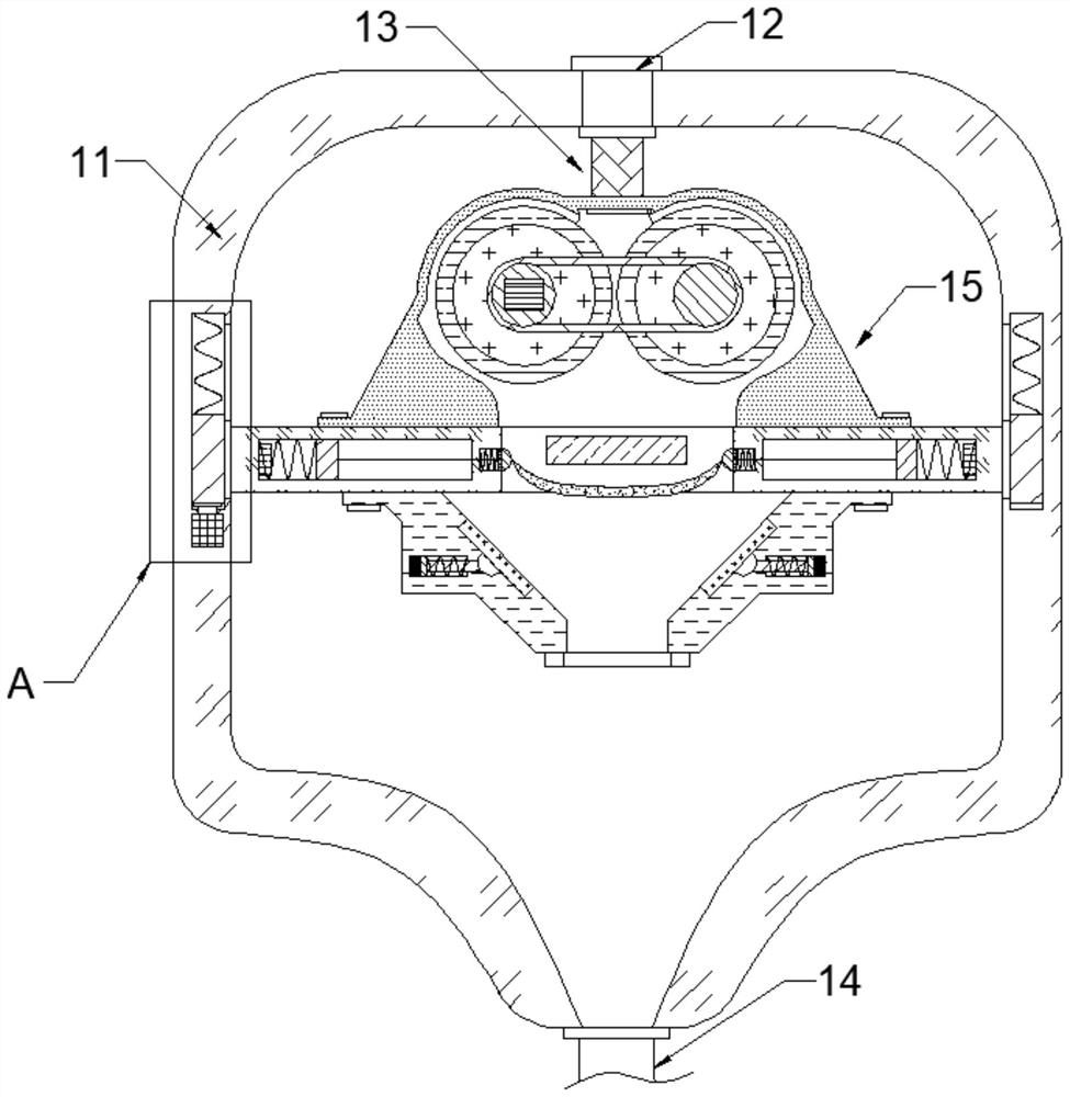 Honey purifying and processing device capable of avoiding impurity residues in crystals