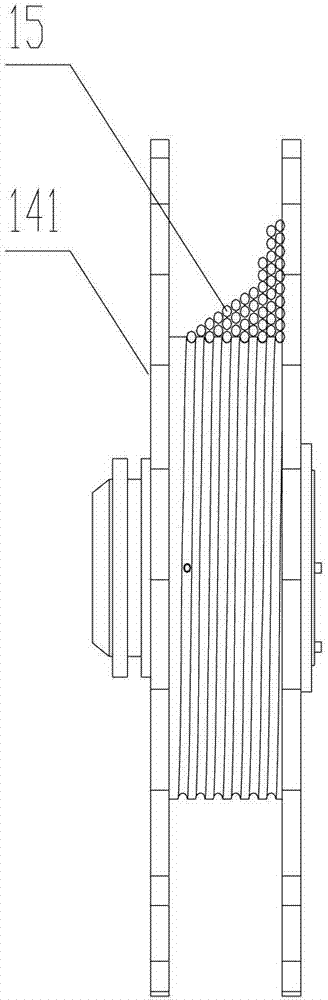 Crane and superlift winch rope coiling control system thereof