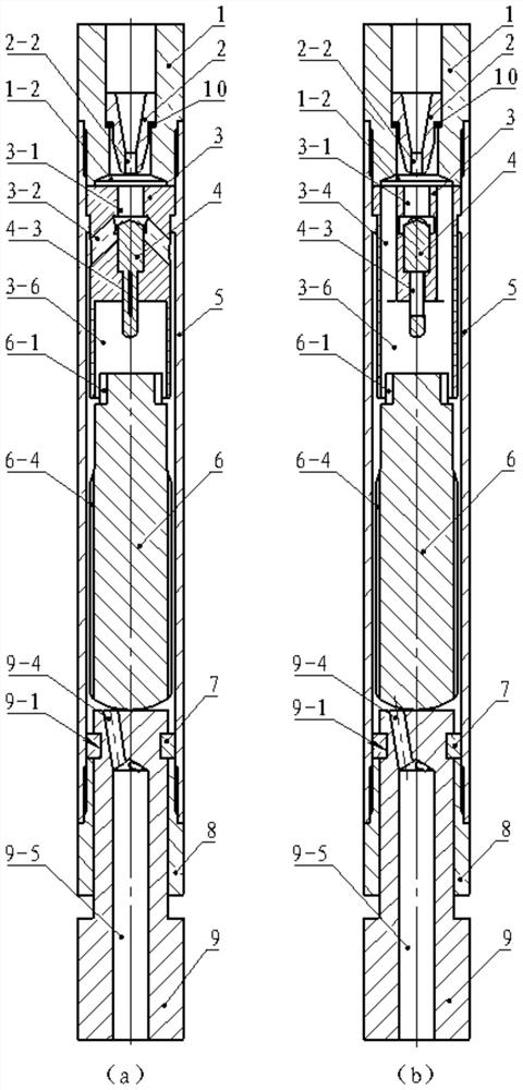 Passive valve type hydraulic down-the-hole hammer