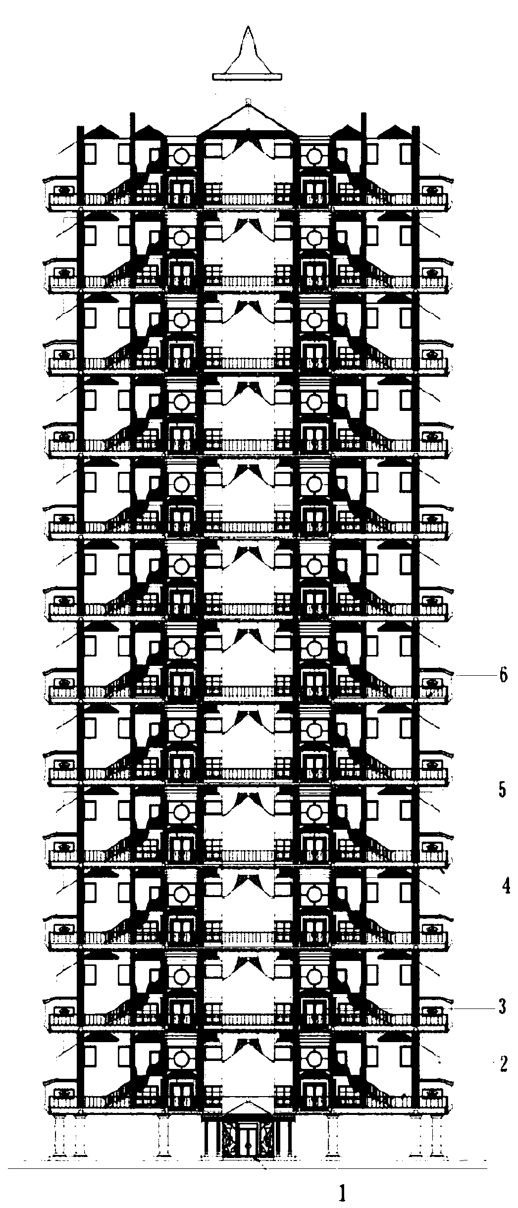 Intelligent control system applied to air villa building structure