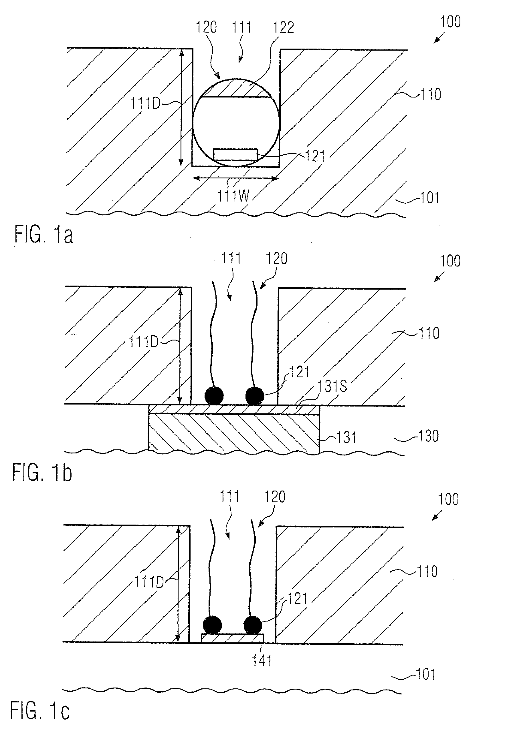 CMOS device including molecular storage elements in a via level