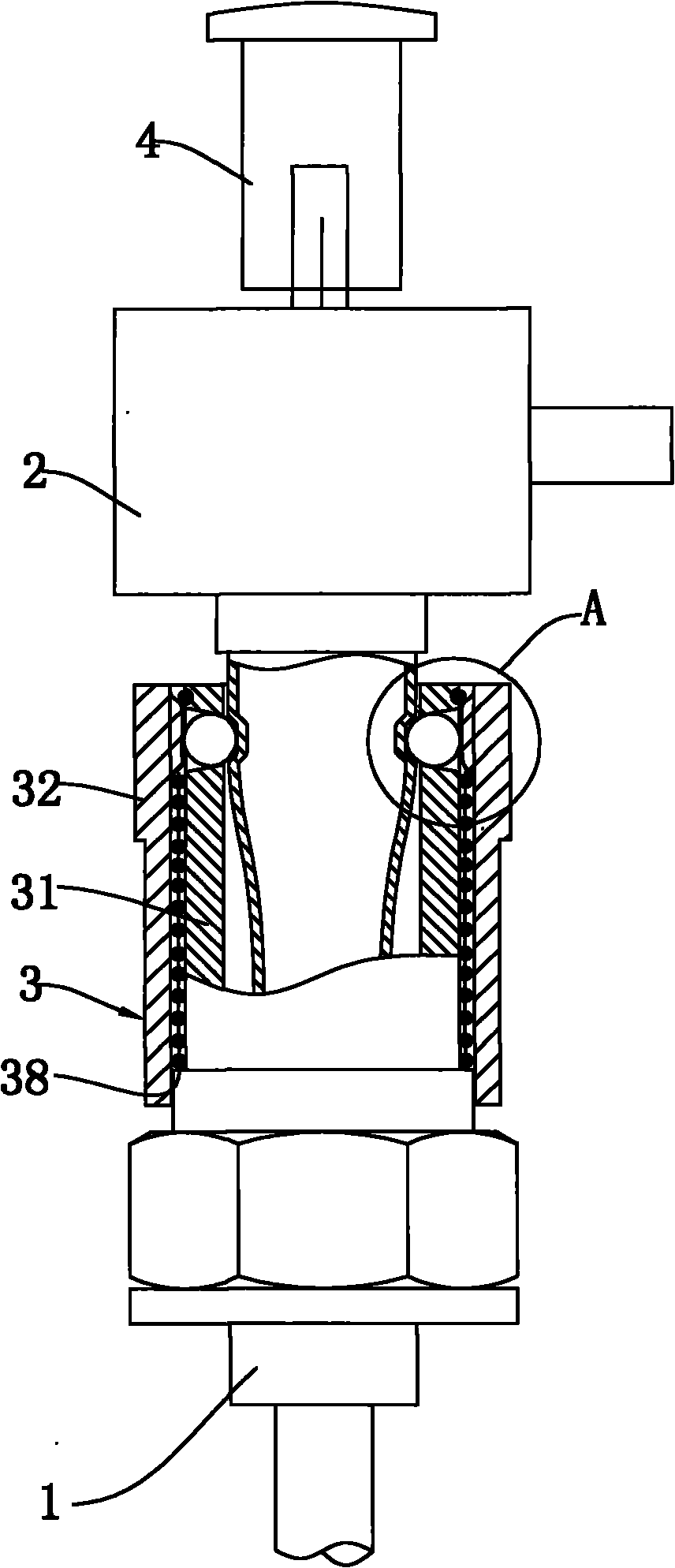 Vapor output structure of fumigation generator