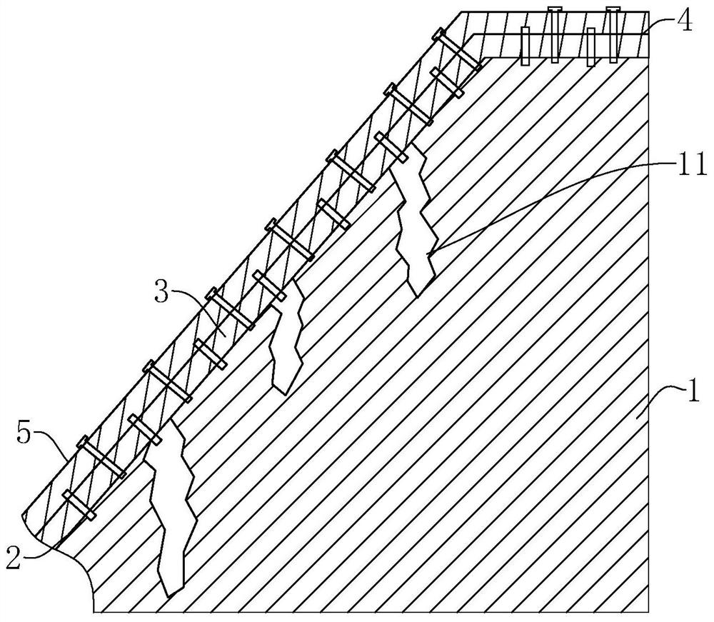 Ecological spraying and grouting slope vegetation restoration method