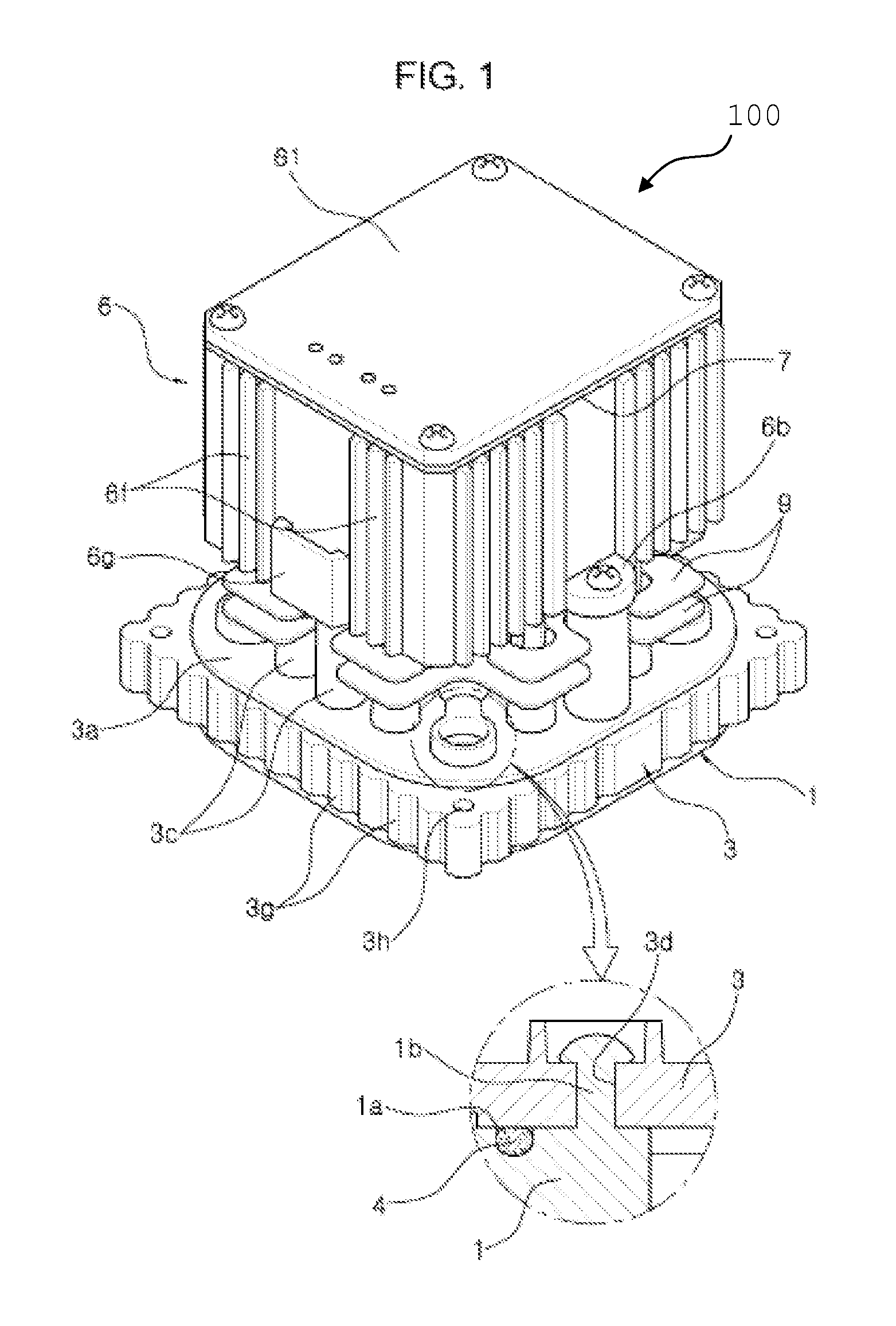 Light emitting diode type illuminating module