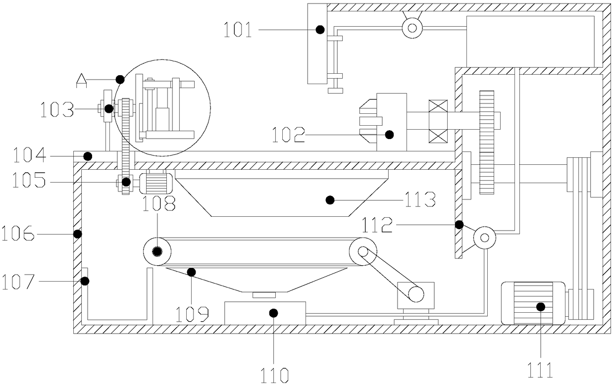 Combined cutter moving type numerically controlled lathe